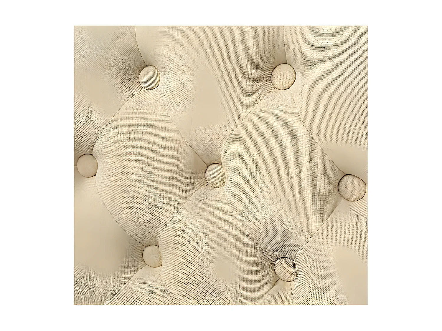 Chaise tissu crème et pieds chêne massif Natto - Lot de 2