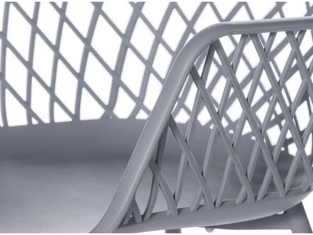 Chaise avec accoudoirs polypropylène karlo-Couleur Blanc