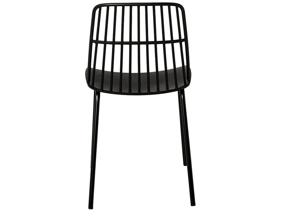 Chaise polyvalente en polypropylène Rivale-Couleur Noir