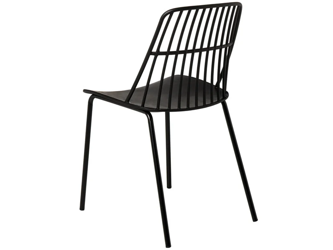 Chaise polyvalente en polypropylène Rivale-Couleur Noir