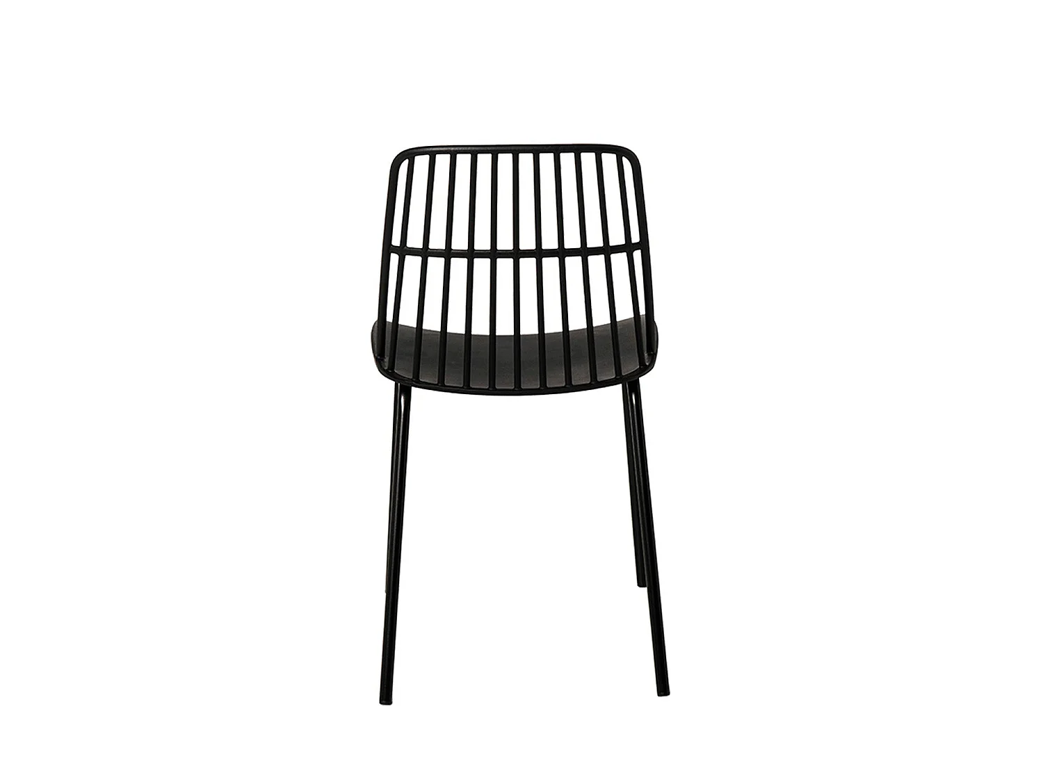 Chaise polyvalente en polypropylène Rivale-Couleur Noir