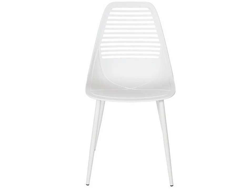 Kyla stoel van polypropyleen en metaal-Kleur Wit