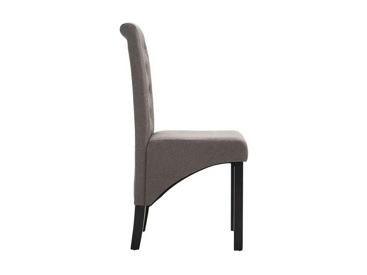 Eetkamerstoelen draaibaar 2 st stof taupe