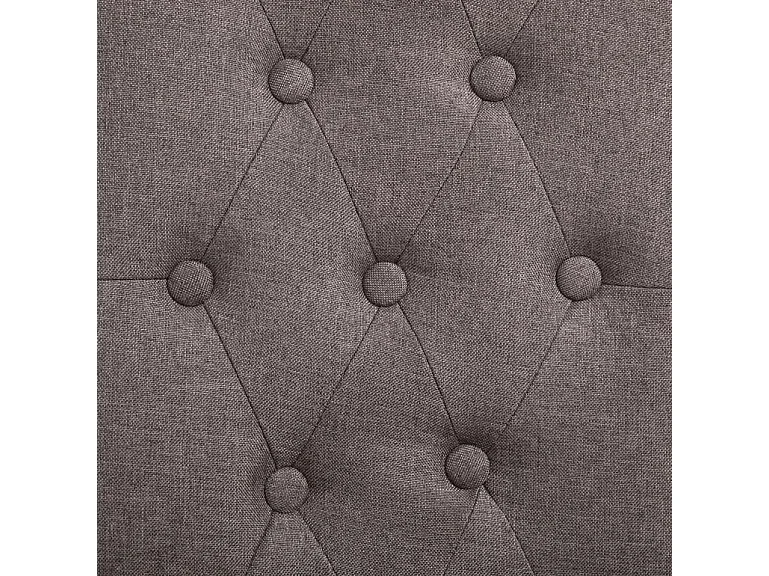 Eetkamerstoelen draaibaar 2 st stof taupe