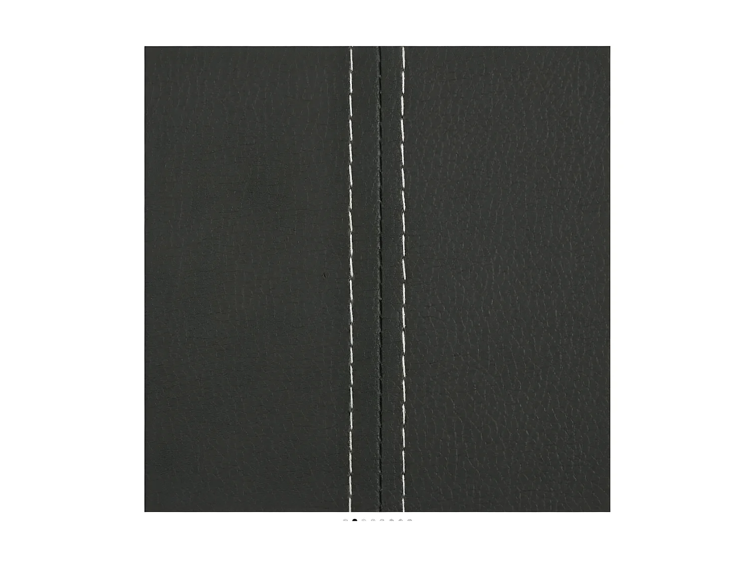 Chaise similicuir gris et pieds métal chromé Mikarelane - Lot de 2