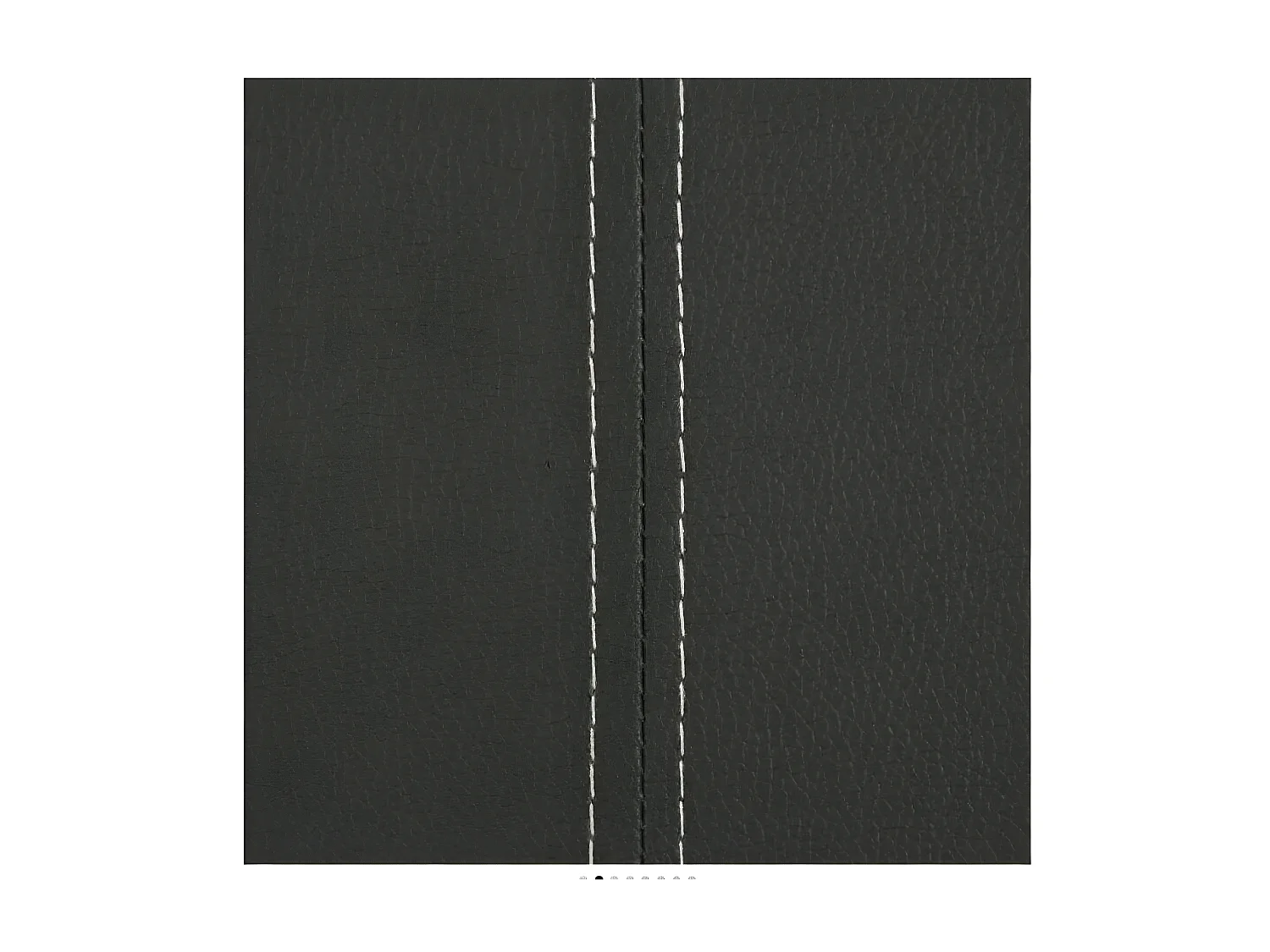 Chaise similicuir gris et pieds métal chromé Mikarelane - Lot de 2