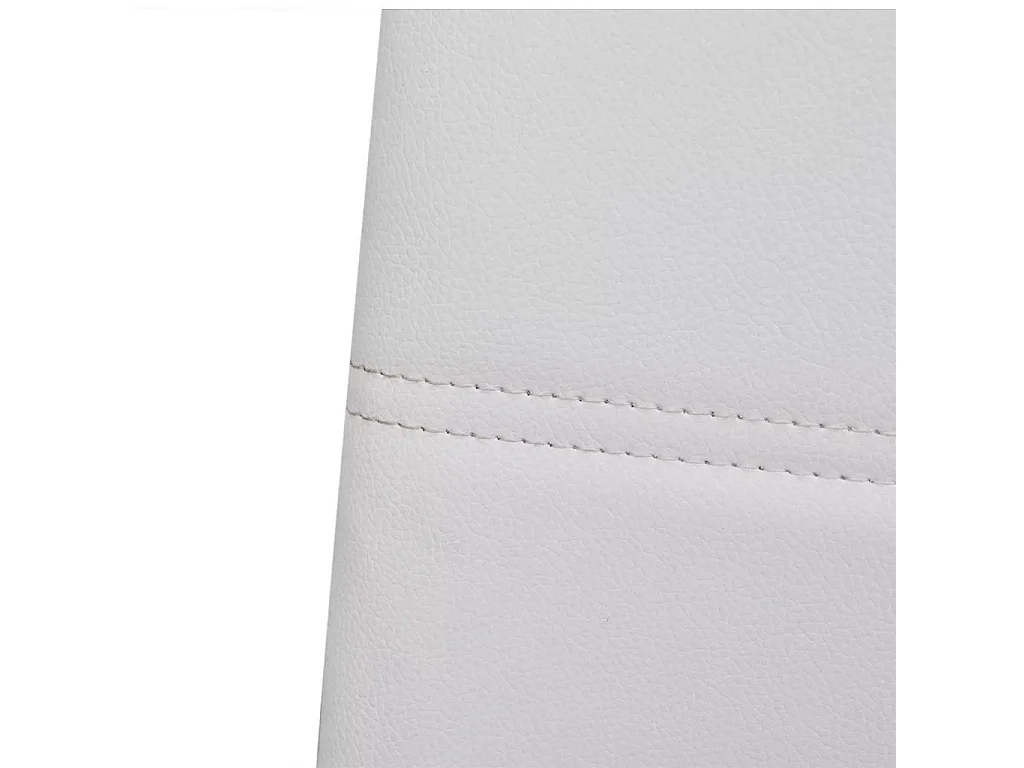 Chaises de salle à manger cantilever 2 pcs Blanc Similicuir