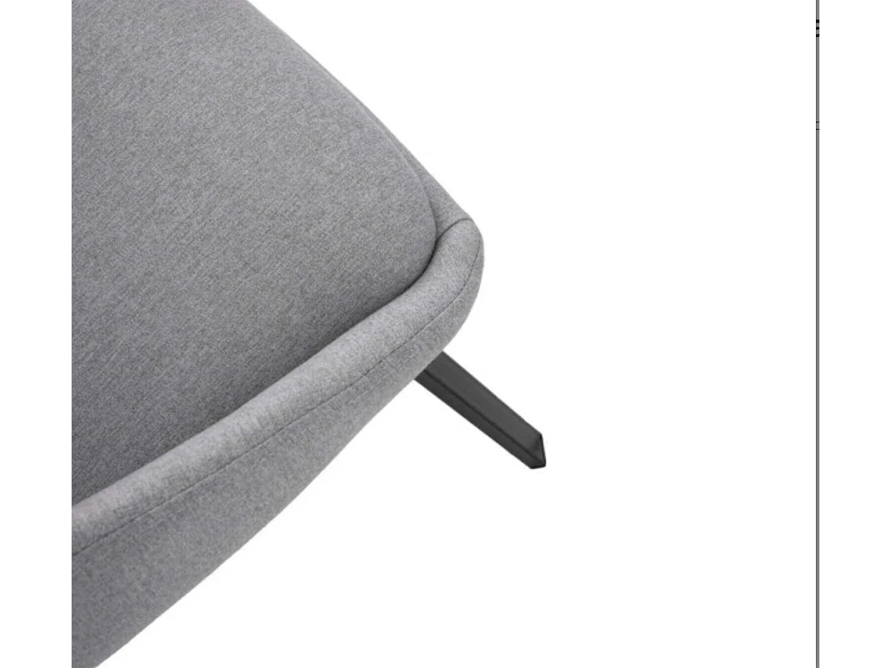 Chaise pivotante à 180º avec retour automatique Melina-Couleur Gris clair