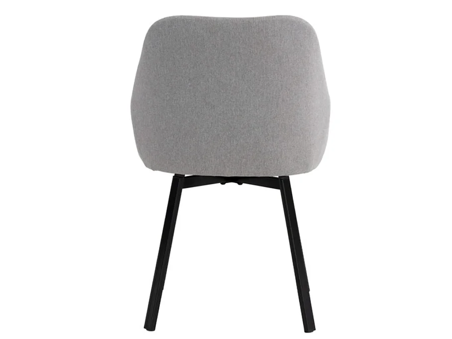 Chaise pivotante à 180º avec retour automatique Melina-Couleur Gris clair