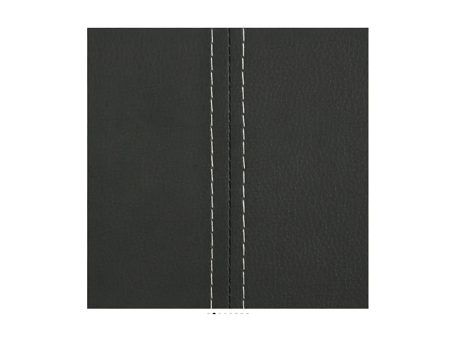 Chaise similicuir gris et pieds métal chromé Mikarelane - Lot de 6