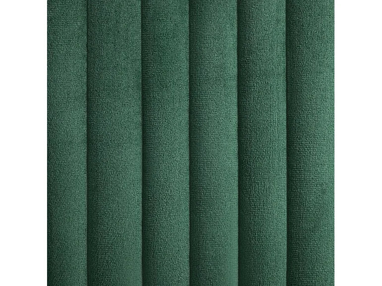 Lot de 2 chaises Mikee - Velours luxe avec pieds métal Noir-Couleur Vert