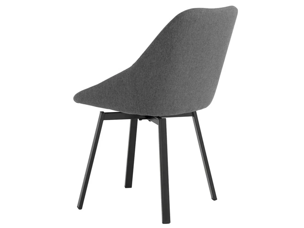 Chaise pivotante à 180º avec retour automatique Melina-Couleur Gris foncé