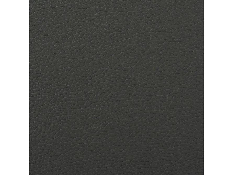 Chaise à manger similicuir gris et pieds métal noir Mikarel - Lot de 2