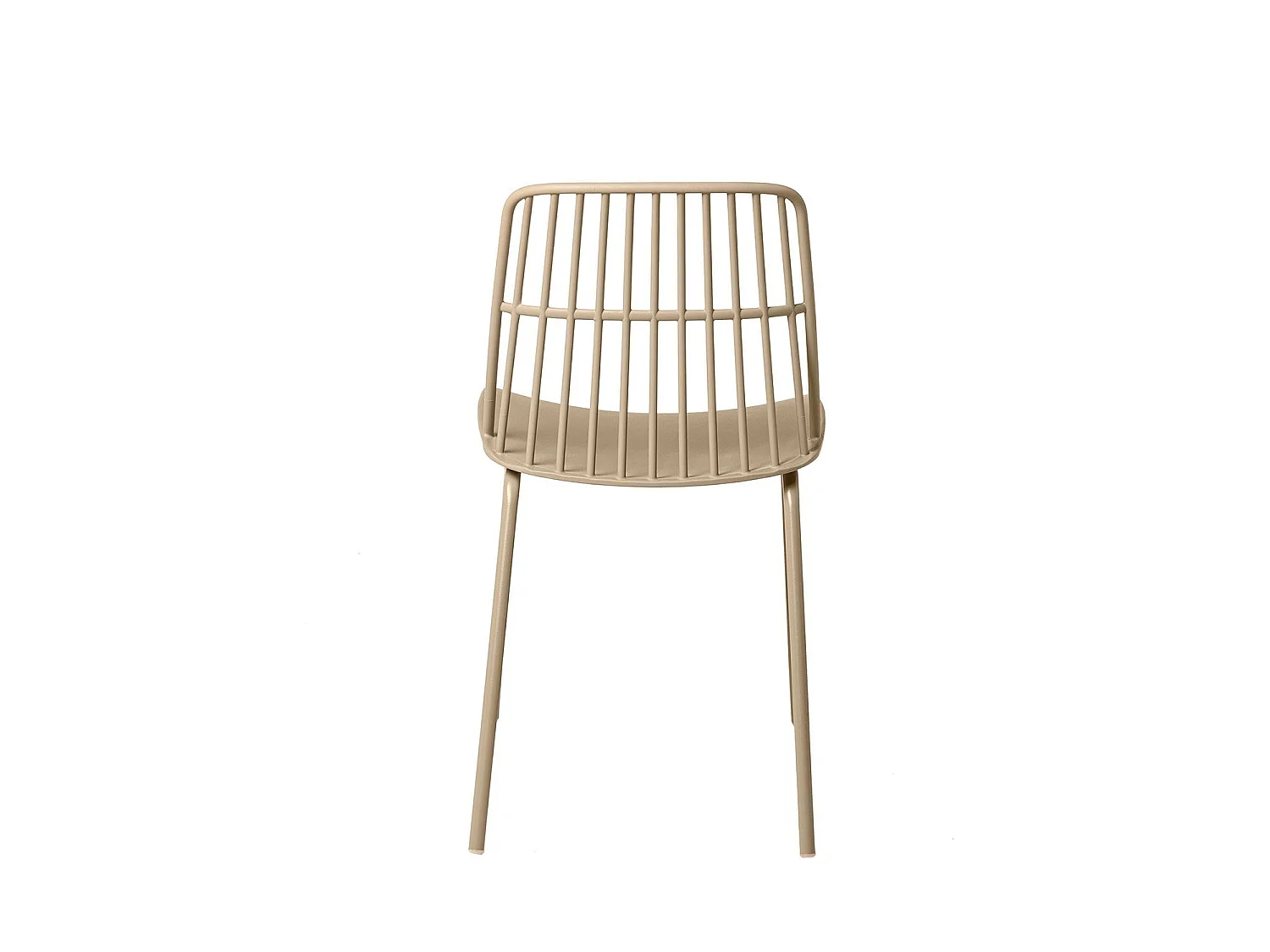 Chaise polyvalente en polypropylène Rivale-Couleur Beige