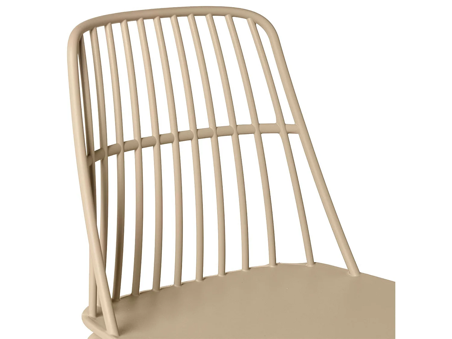 Chaise polyvalente en polypropylène Rivale-Couleur Beige
