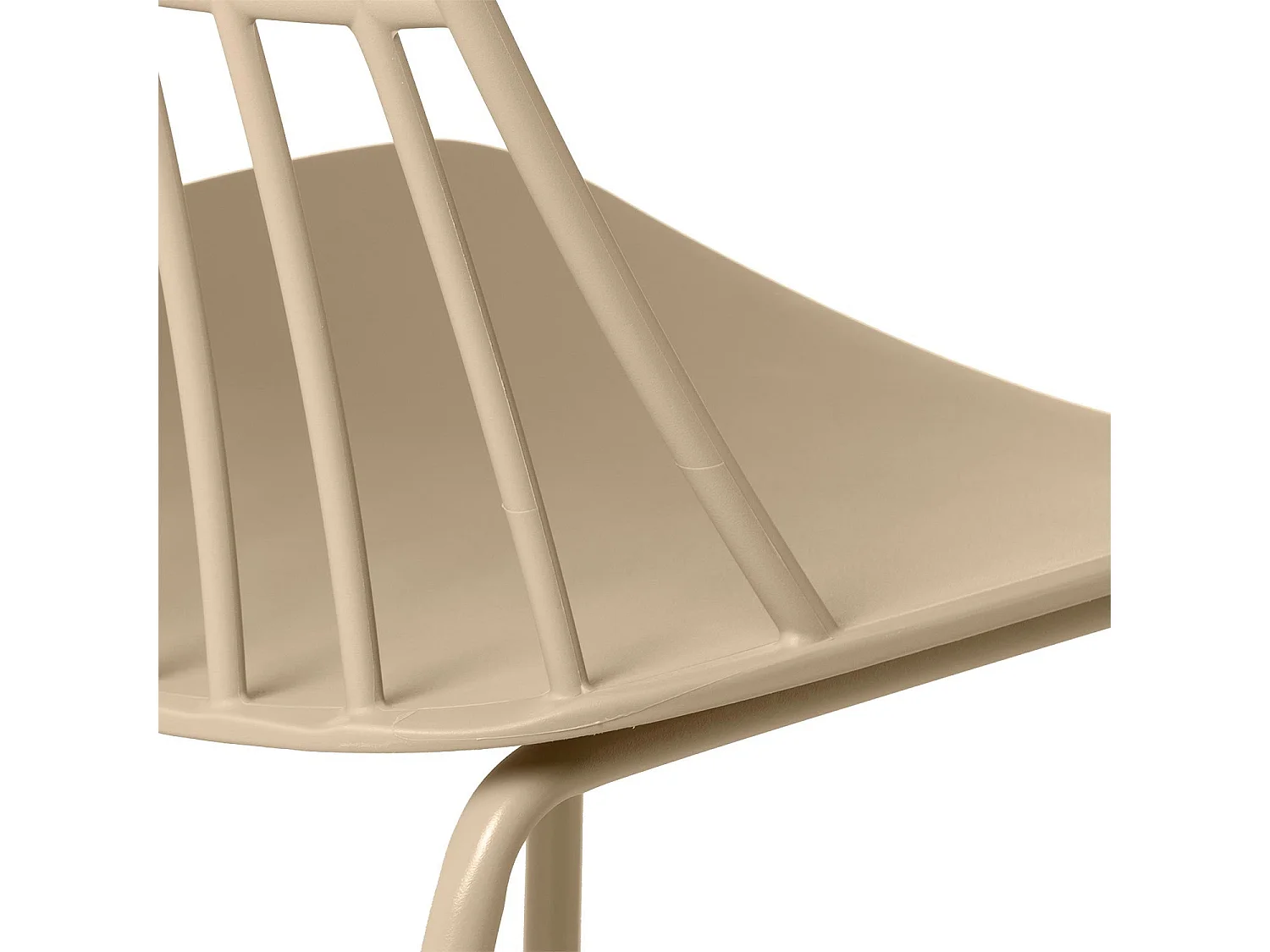 Chaise polyvalente en polypropylène Rivale-Couleur Beige