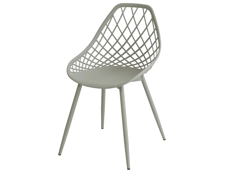 Chaises originale polypropylène Kozie-Couleur Vert amande