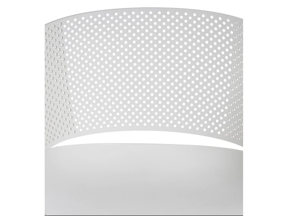 Chaise moderne avec accoudoirs en polypropylène et métal Nova-Blanc