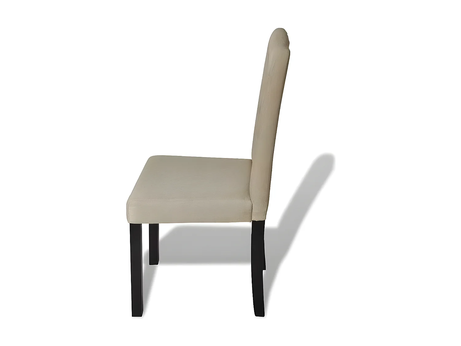 Eetkamerstoelen 2 st stof camel