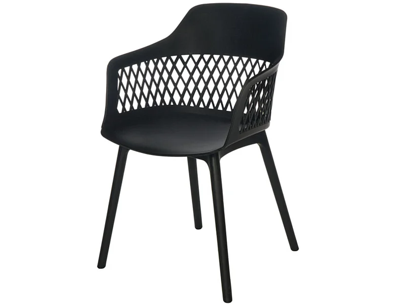 Chaises en polypropylène Kadena-Couleur Noir