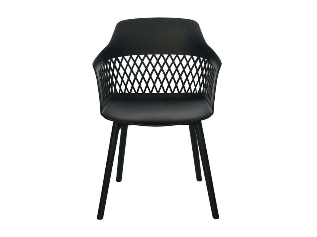 Chaises en polypropylène Kadena-Couleur Noir