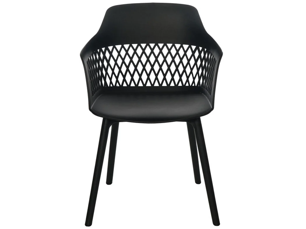 Chaises en polypropylène Kadena-Noir