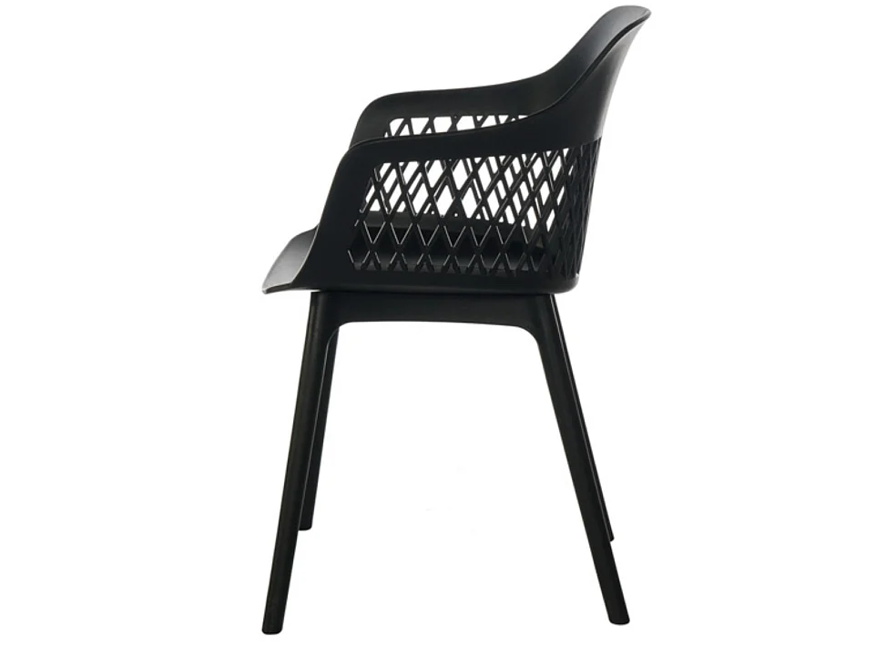 Chaises en polypropylène Kadena-Noir