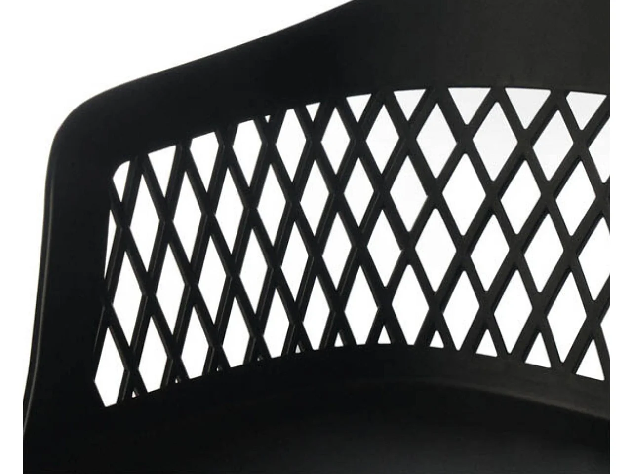 Chaises en polypropylène Kadena-Noir