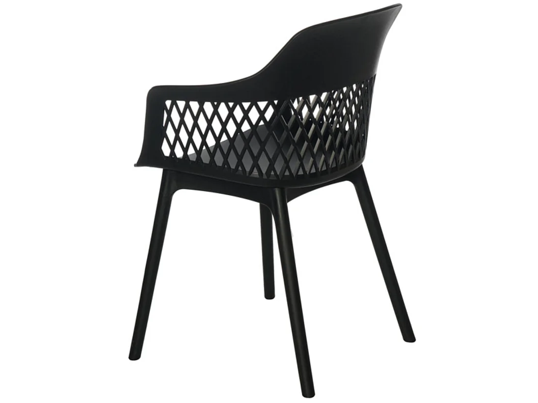 Chaises en polypropylène Kadena-Noir