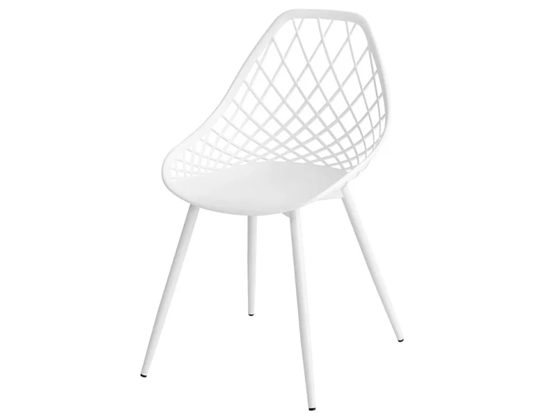 Chaises originale polypropylène Kozie-Couleur Blanc