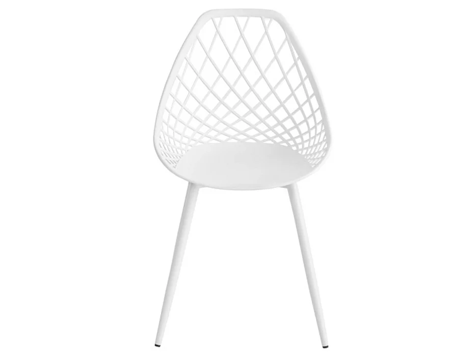 Chaises originale polypropylène Kozie-Couleur Blanc