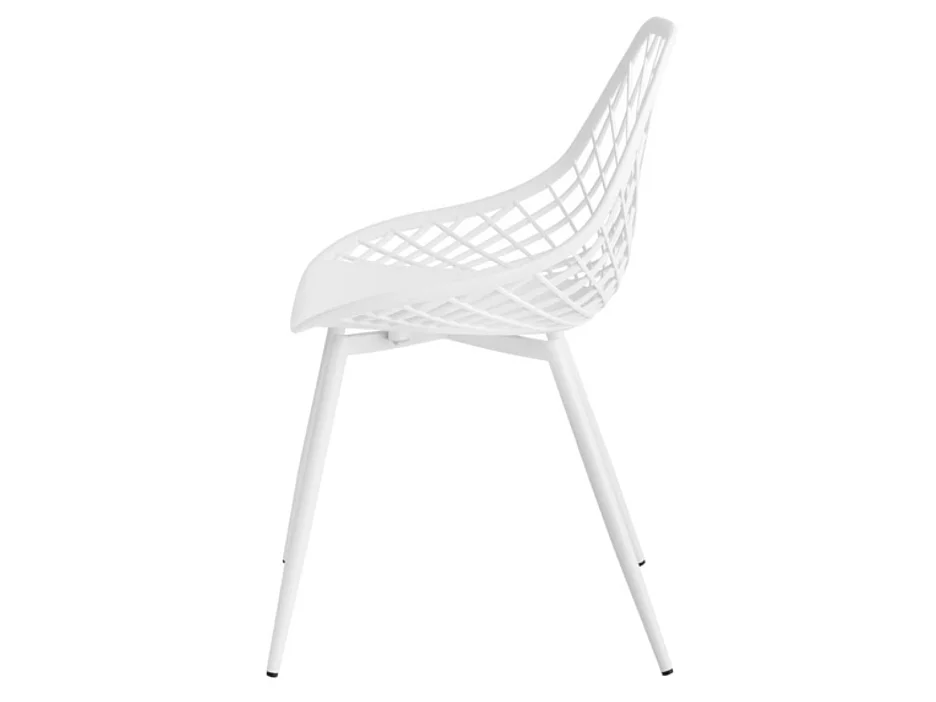 Chaises originale polypropylène Kozie-Couleur Blanc