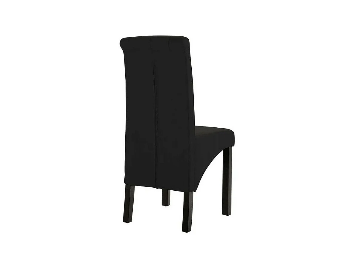 Eetkamerstoelen 4 st stof zwart