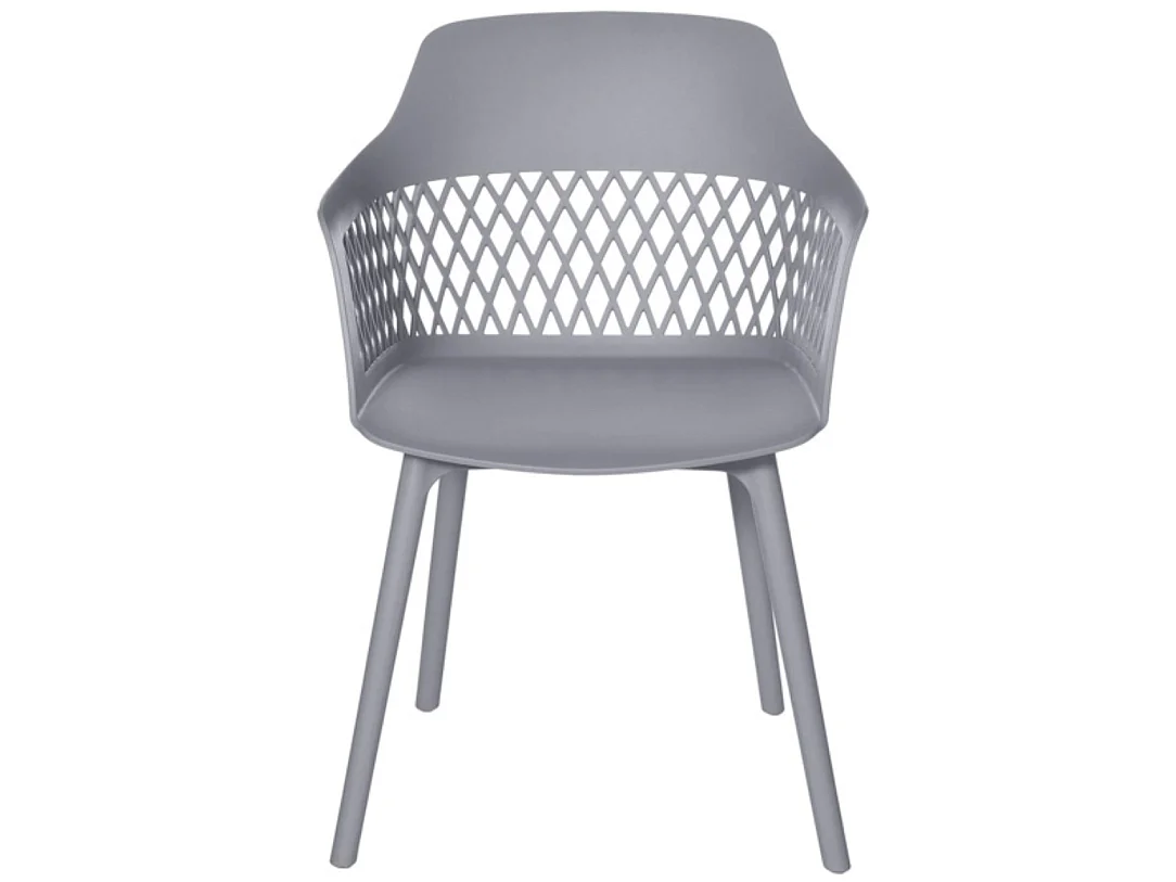 Chaises en polypropylène Kadena-Couleur Gris