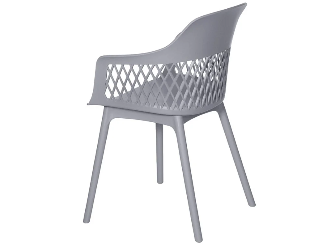 Chaises en polypropylène Kadena-Couleur Gris