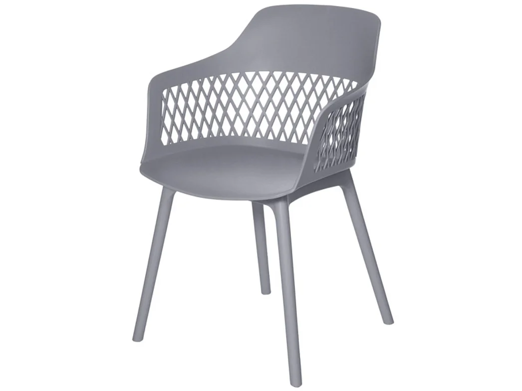 Chaises en polypropylène Kadena-Couleur Gris