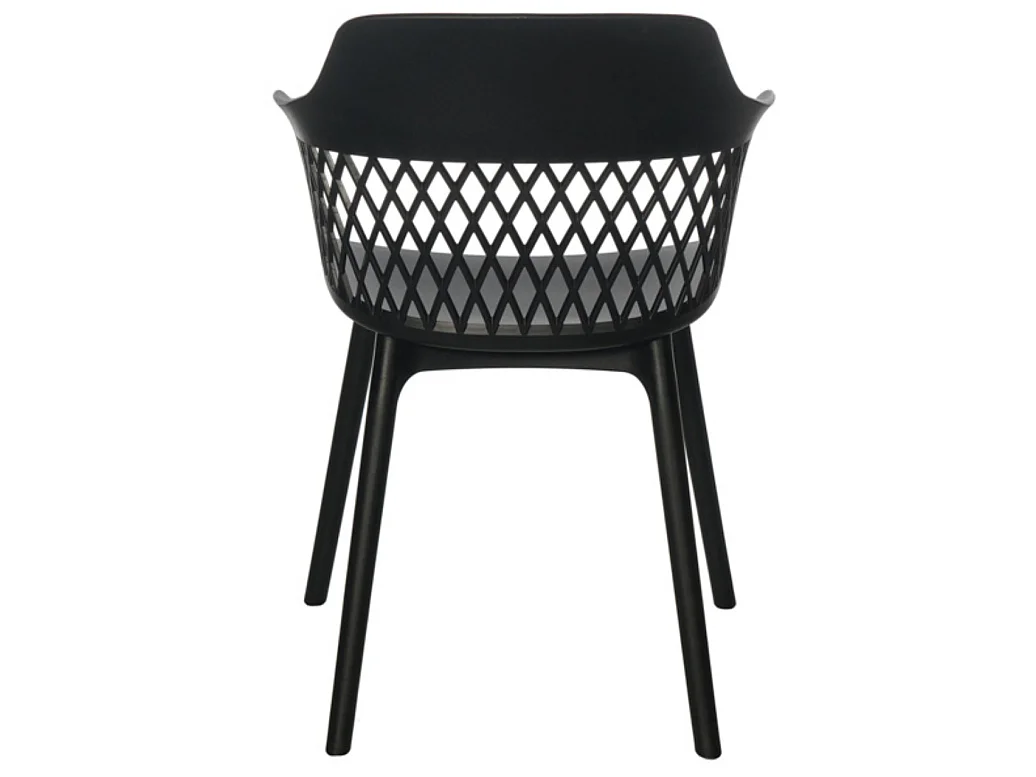 Chaises en polypropylène Kadena-Couleur Gris