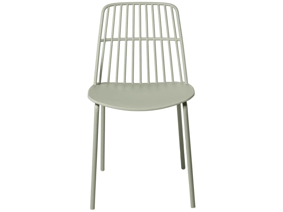 Chaise polyvalente en polypropylène Rivale-Couleur Vert amande