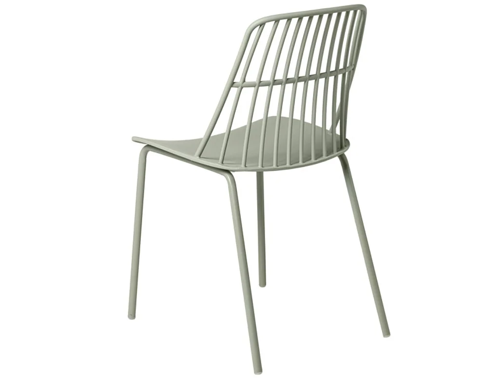 Chaise polyvalente en polypropylène Rivale-Couleur Vert amande