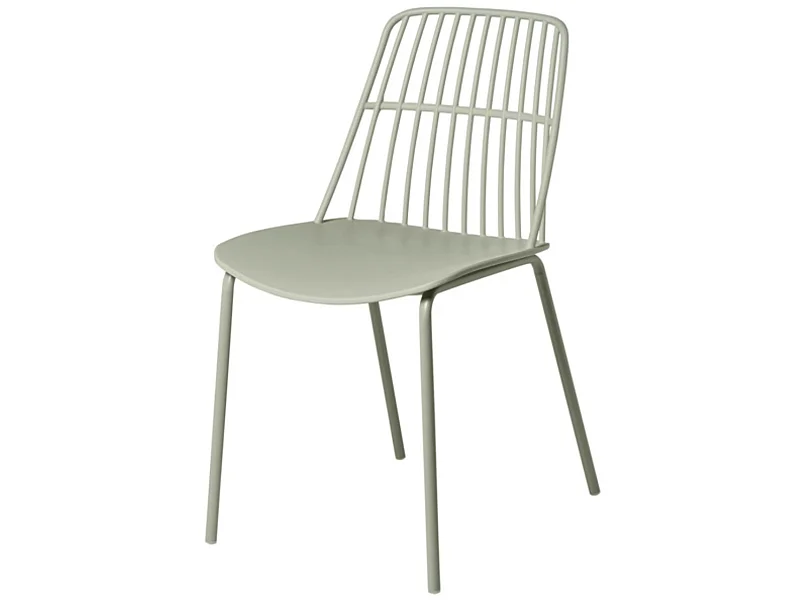 Chaise polyvalente en polypropylène Rivale-Couleur Vert amande