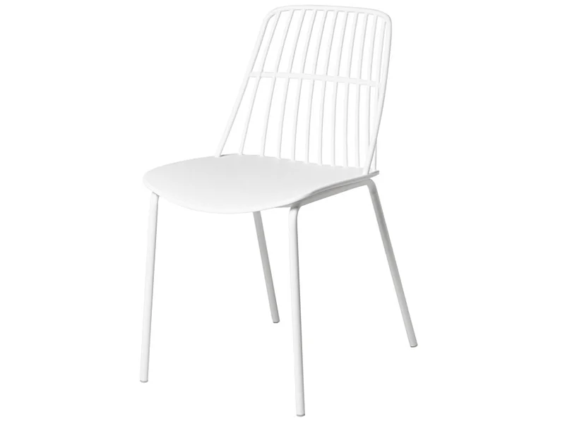 Chaise polyvalente en polypropylène Rivale-Couleur Blanc
