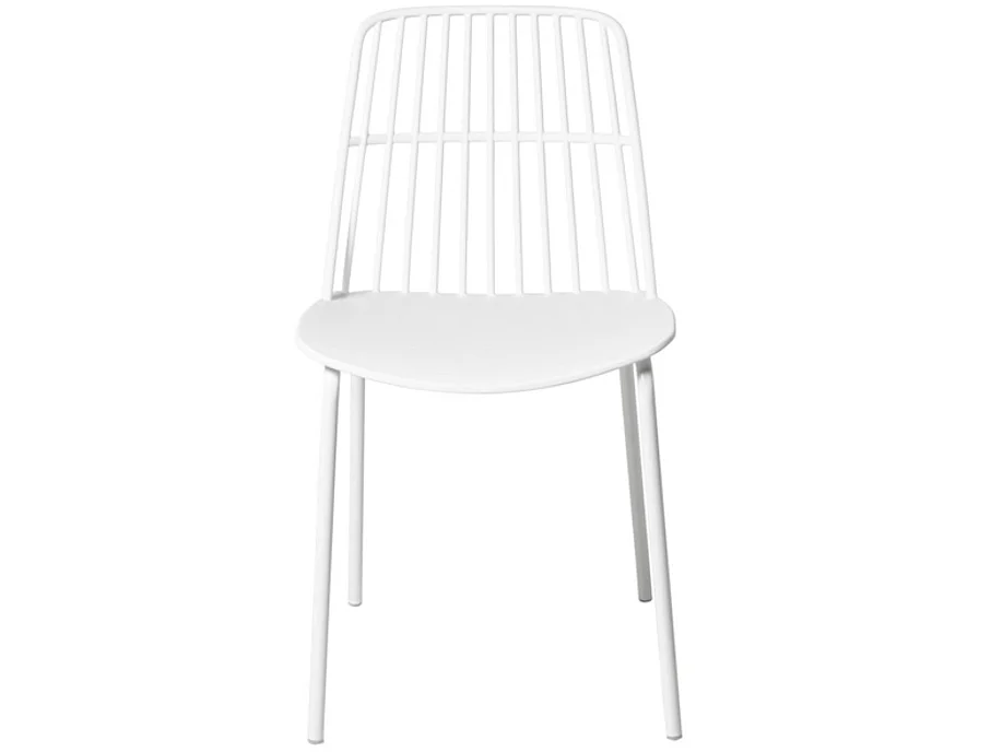 Chaise polyvalente en polypropylène Rivale-Couleur Blanc