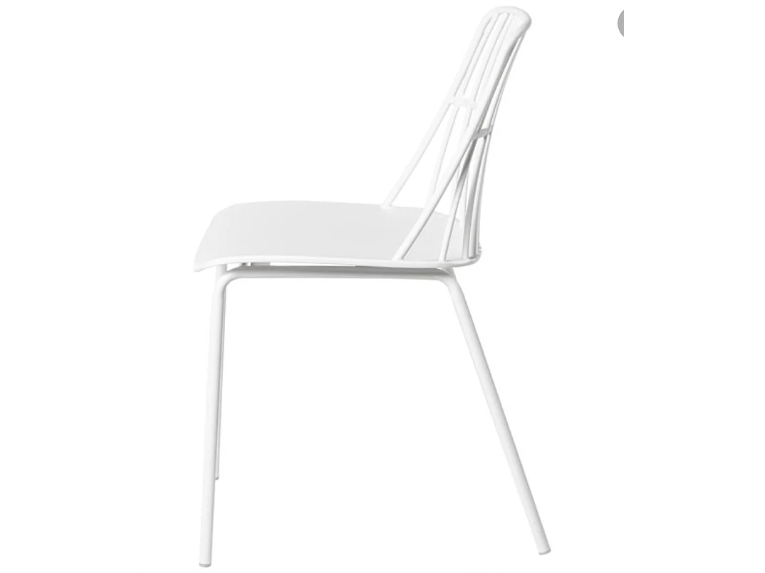 Chaise polyvalente en polypropylène Rivale-Couleur Blanc