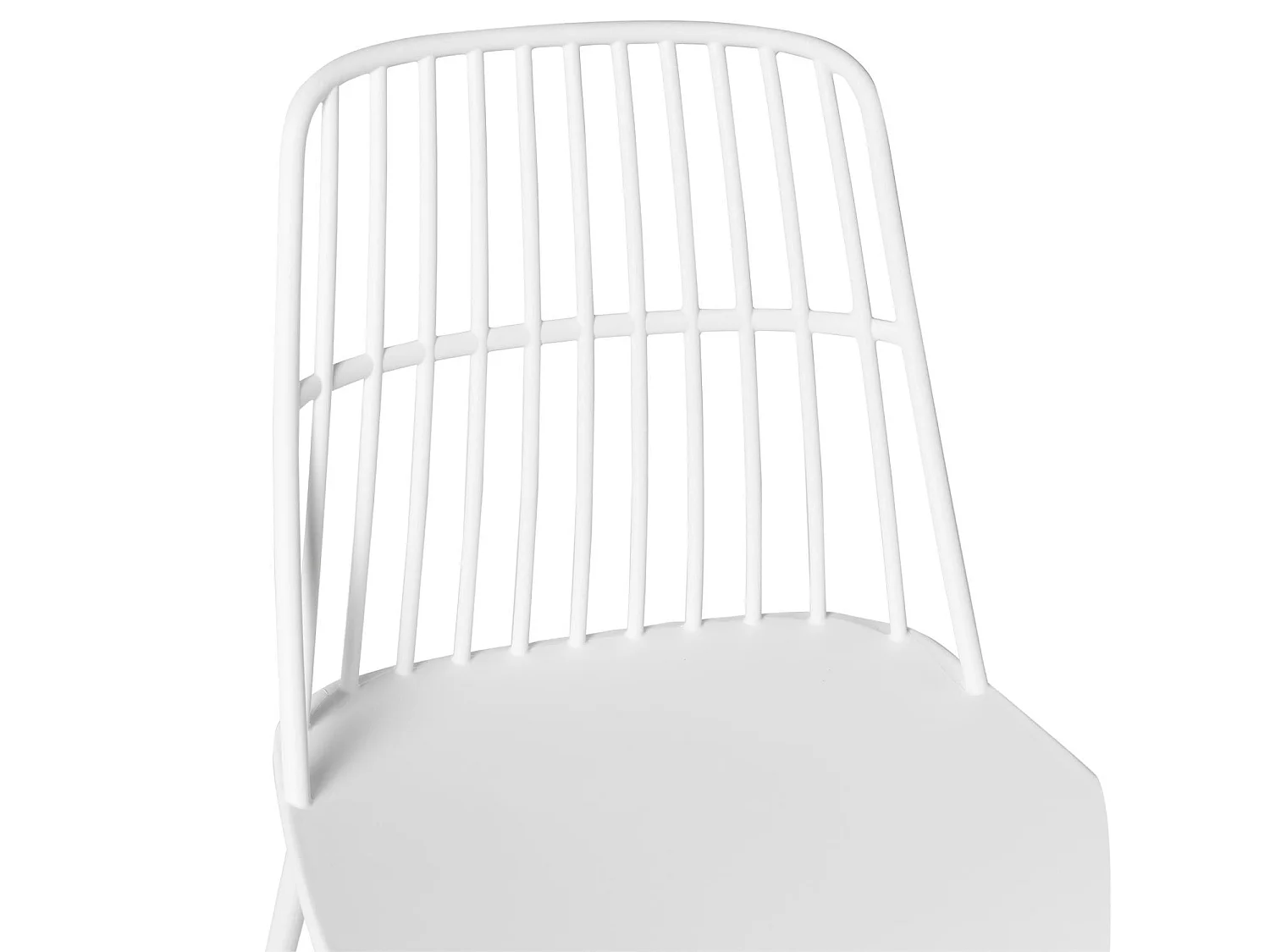Chaise polyvalente en polypropylène Rivale-Couleur Blanc