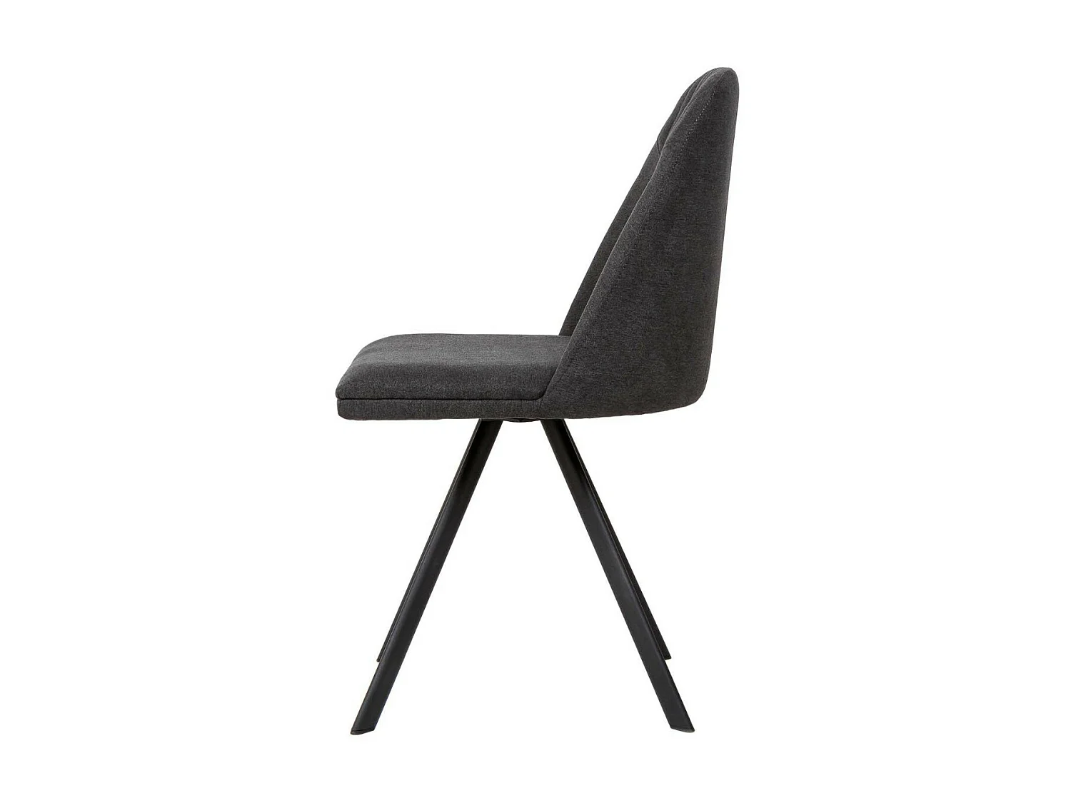 Chaise pivotante Kriza à 180º en tissu avec pieds en métal noir – Design contemporain-Couleur Beige clair
