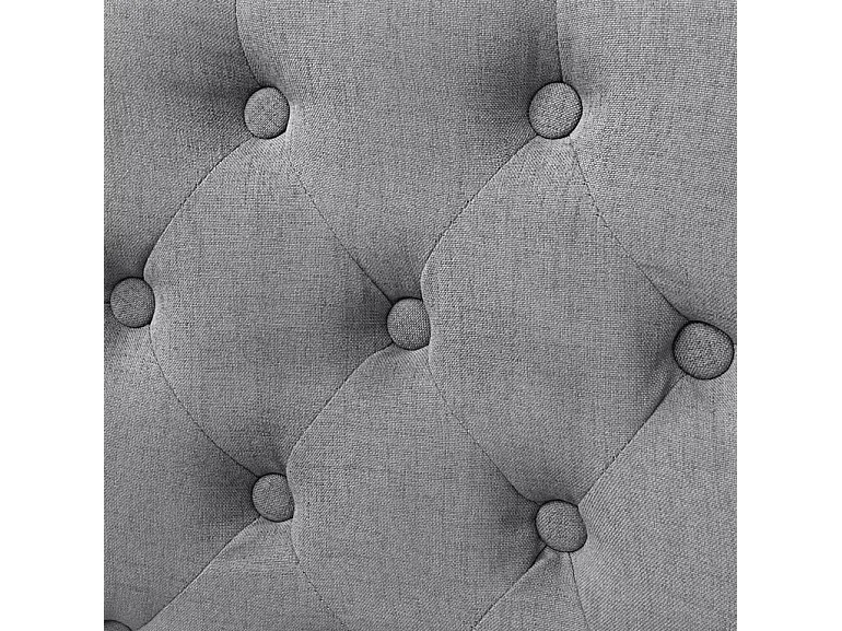 Chaise tissu gris clair et pieds chêne massif Natto - Lot de 2