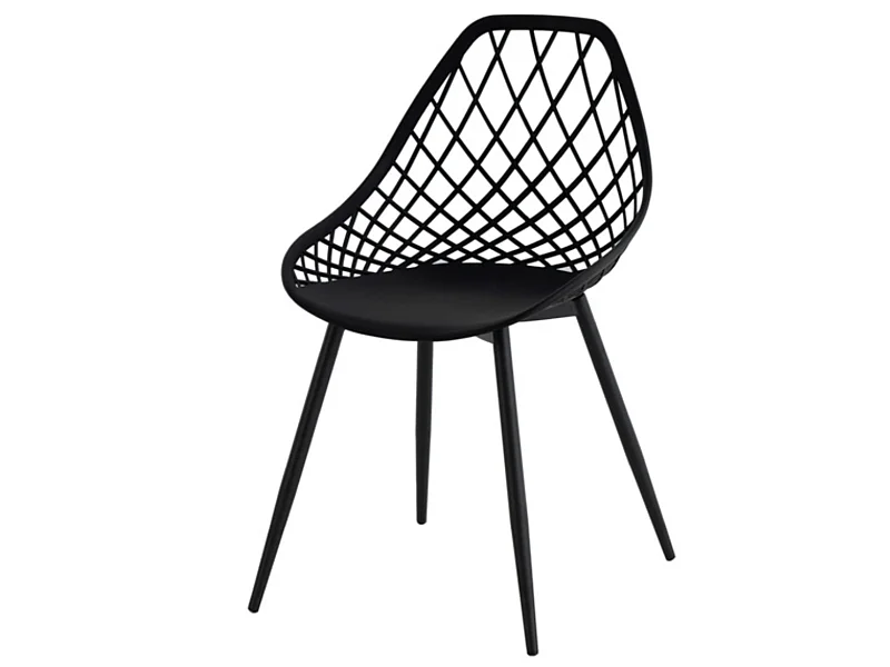 Chaises originale polypropylène Kozie-Couleur Noir