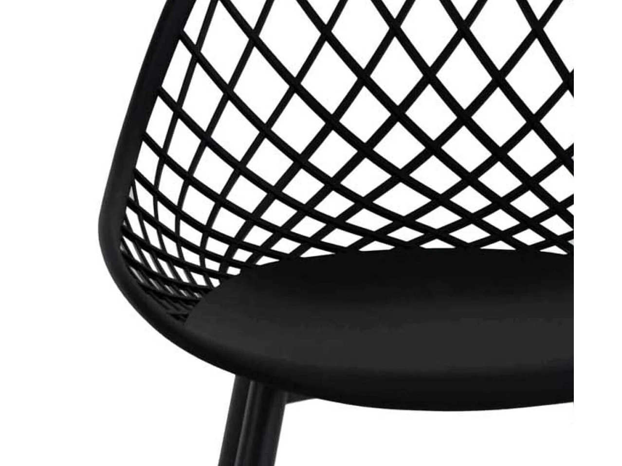 Chaises originale polypropylène Kozie-Couleur Noir