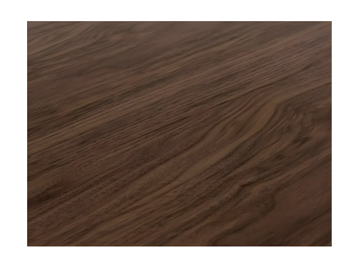 Table à manger rectangulaire bois foncé et métal anthracite Evy 160cm