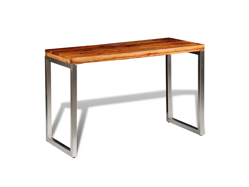Table de repas rectangulaire bois massif de Sesham Bouka